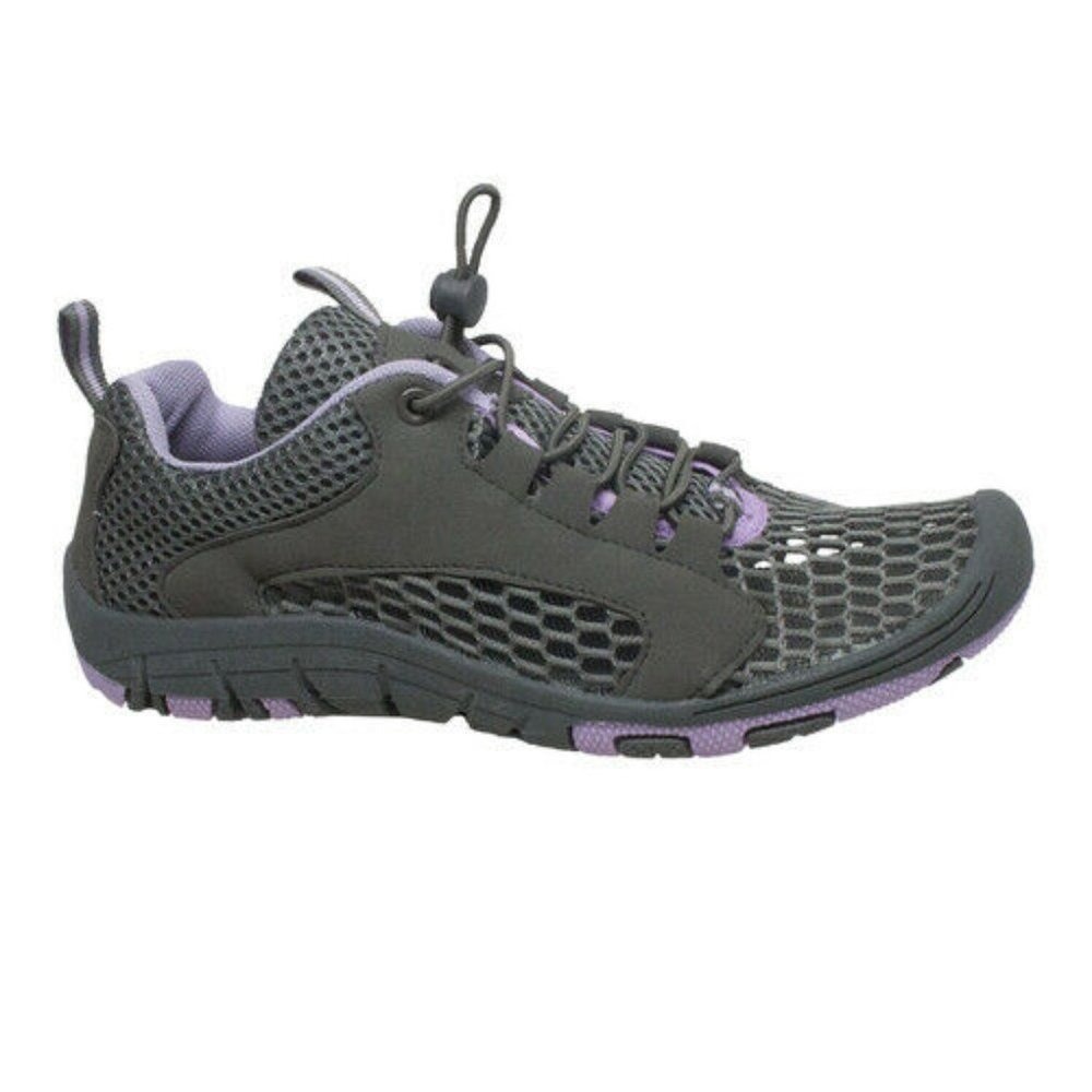 Breathable Water Size 6 Women's Speed-Lace Open Mesh Rocsoc Purple/Grey Shoes